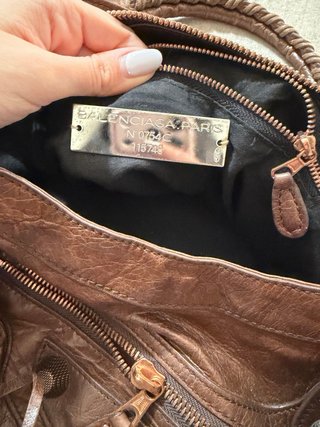 Borsa Balenciaga City Marrone in Pelle