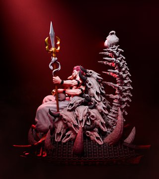 Figura Resina Sukuna Trono JJK