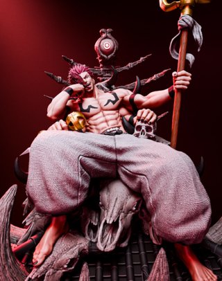 Figura Resina Sukuna Trono JJK