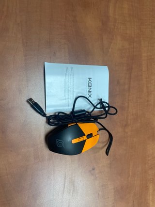 Ratón Gaming Konix Negro y Naranja