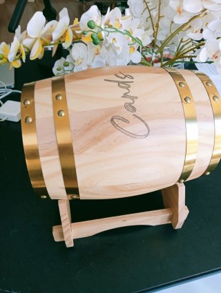 Baúl de madera para eventos