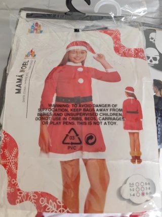 Disfraz Mamá Noel Partilandia Talla 9-13