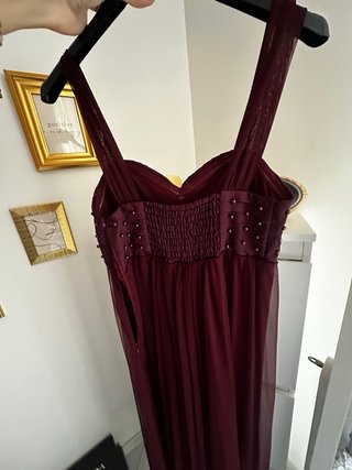 Vestito lungo donna bordeaux Taglia 42 italiana