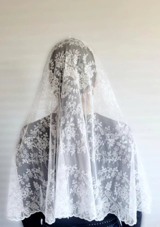 Mantilla blanco nieve NUEVA