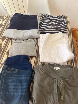 Lote Ropa Premamá T. M-L (C&A, Kiabi,Shein)