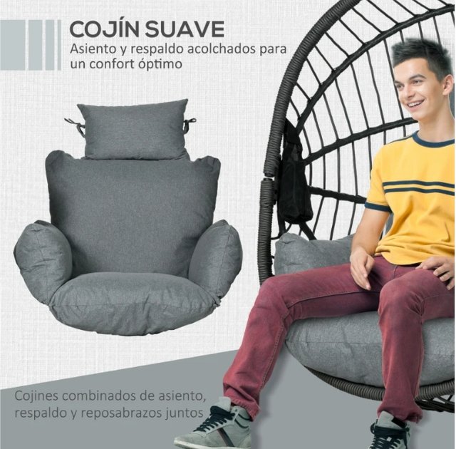 Silla Colgante Cesta Plegable Soporte