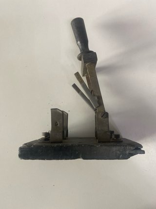 Antiguo interruptor cuchilla bifásico