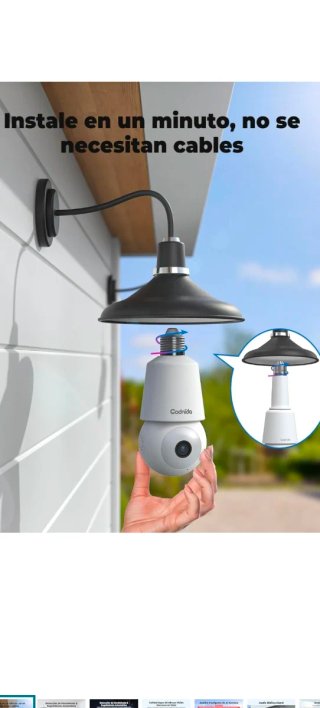 CAMARA DE BOMBILLA VIGILACIA WIFI CODNIDA