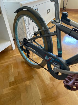 Bicicleta Btwin Poply 500 Gris/Azul