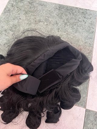Peluca rizada 14 negra