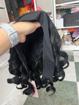 Peluca rizada 14 negra