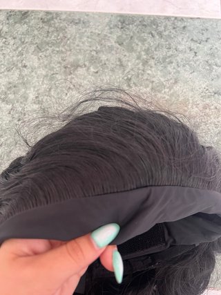 Peluca rizada 14 negra
