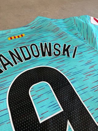 Maglia Barcellona Lewandowski 9 - Taglia S