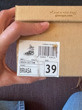 Sandali bassi Gioseppo in pelle intrecciata beige