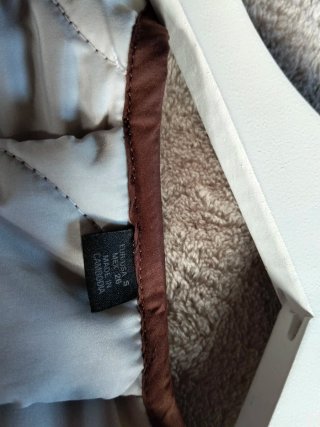 Chaqueta acolchada Zara mujer marrón