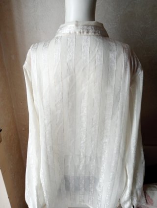 Camicia organza vintage bianca