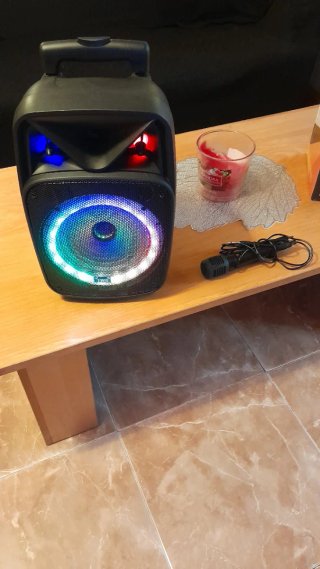 Altavoz Karaoke Bluetooth con Luces LED