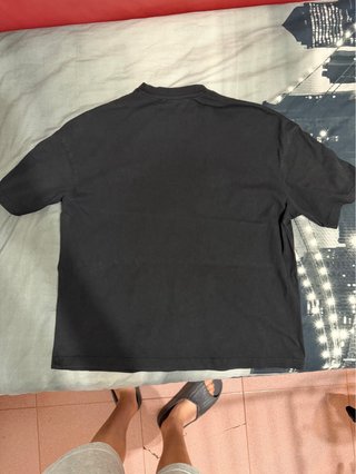 Camiseta Zara Boxy Fit Negra Talla L