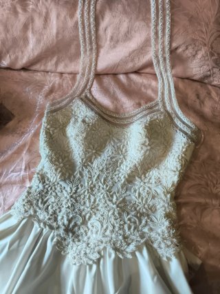 Vestido de Novia Blanco con Cola