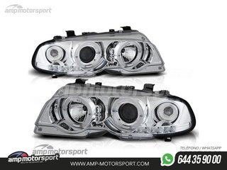 FAROS DELANTEROS OJOS DE ANGEL PARA BMW SERIE 3 E46 / COUPE / CABRIO