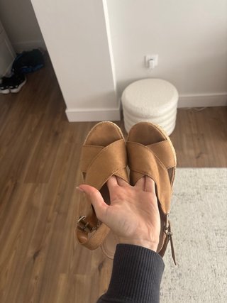 Cuñas esparto beige/marrón