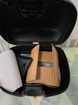 Baul Piaggio MP3 maleta moto topcase top case cofr