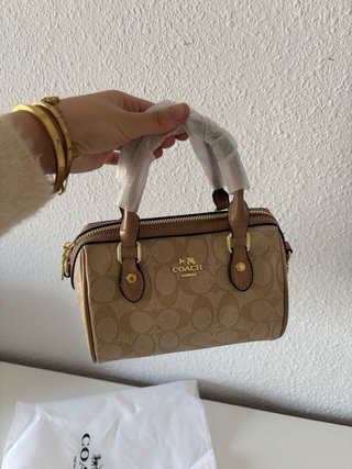 Bolso y Cartera Coach Monogram Beige