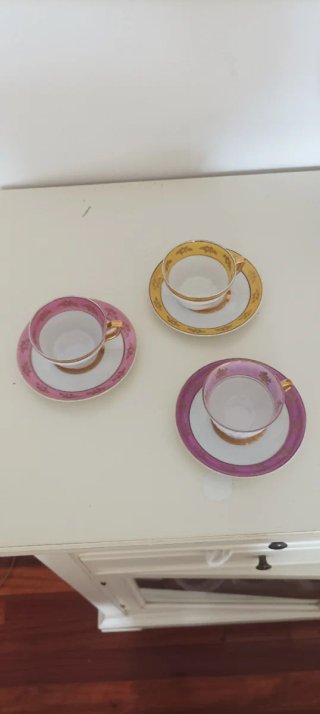 Lote 3 Tazas y Platos Limoges