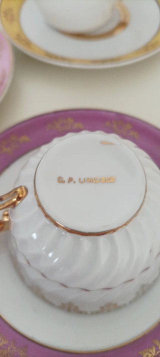 Lote 3 Tazas y Platos Limoges