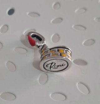 Charm Coliseo Roma Plata y Esmalte