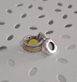 Charm Coliseo Roma Plata y Esmalte