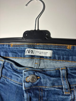 Jeans Zara Uomo Blu Strappati