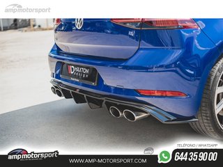 DIFUSOR TRASERO VW GOLF MK7 R 2017-2020 LOOK CARBONO