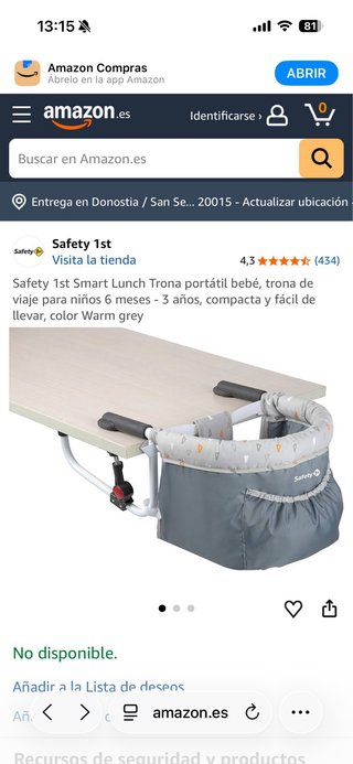 Trona portátil Safety 1st Smart Lunch