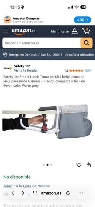 Trona portátil Safety 1st Smart Lunch