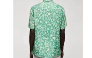 Camisa Mango Hombre Talla M Estampada