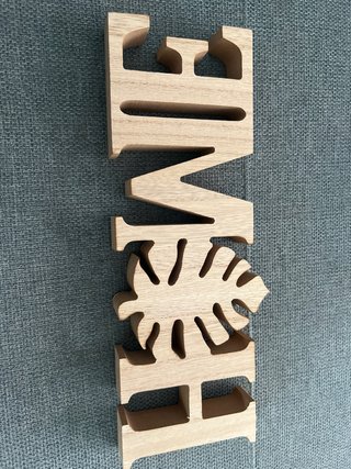 Letras HOME madera decorativas