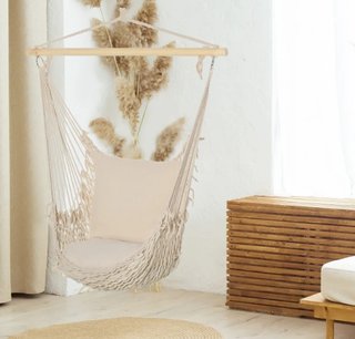 Silla Colgante Hamaca Beige