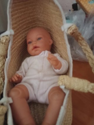 Moisés para bebé de mimbre