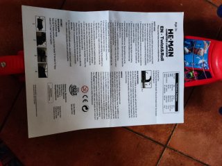 Monopattino He-Man per bambini in ottime condizion