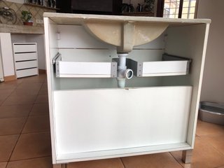 Armario baño blanco 80x47x83