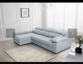 Sofá chaise longue extraíble.