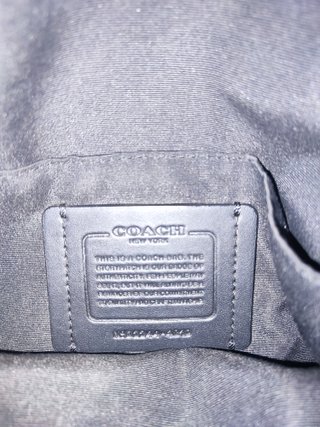 Riñonera Coach Negra y Gris Original