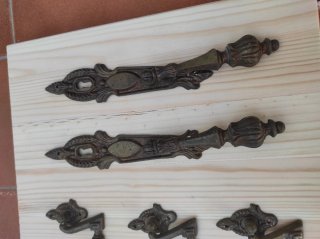Lote Tiradores Muebles Antiguos Metal