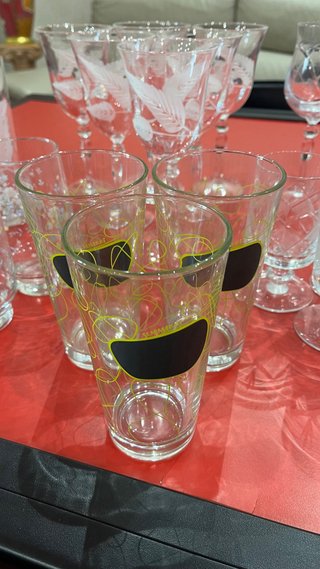 Set Misto Bicchieri in Cristallo e Vetro