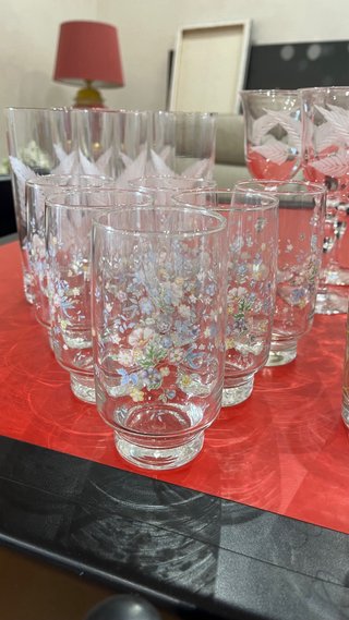 Set Misto Bicchieri in Cristallo e Vetro