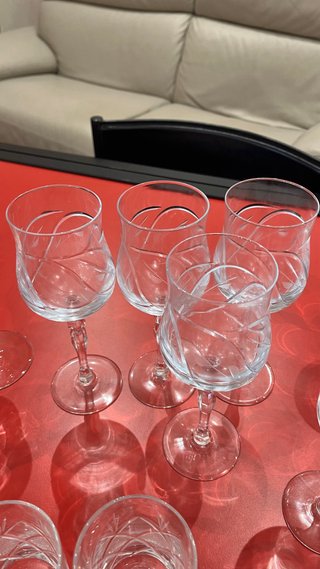 Set Misto Bicchieri in Cristallo e Vetro