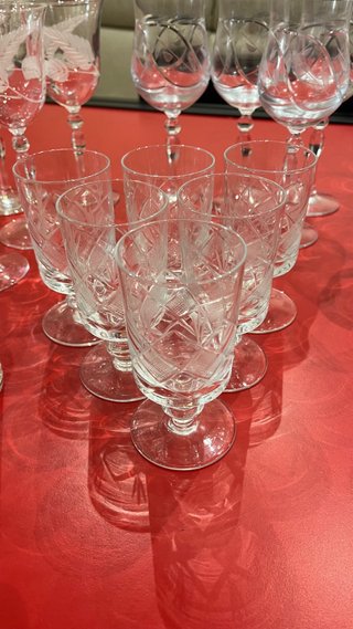 Set Misto Bicchieri in Cristallo e Vetro