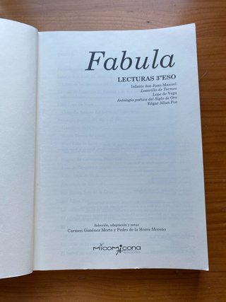 Fabula lecturas 3o ESO : Infante Don Juan Manue...