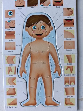 Puzzle Educa El Cuerpo Humano 4-7 años